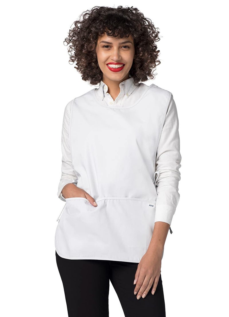 Adar Uniforms Universal Unisex Cobbler Apron 6 Pack - 7026 - WHT - R - Image 2